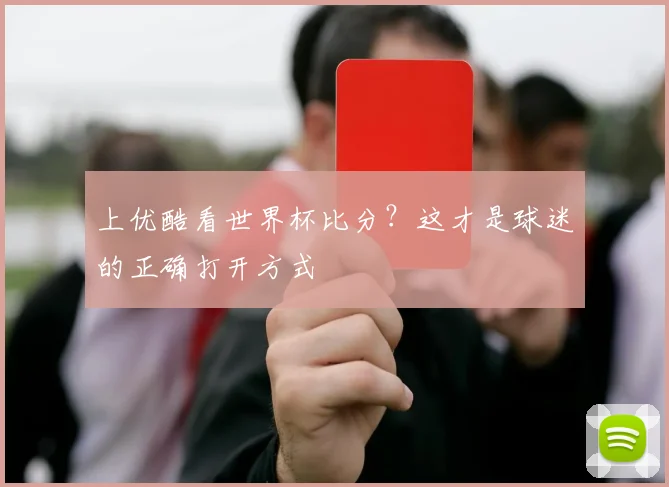 上优酷看世界杯比分?这才是球迷的正确打开方式